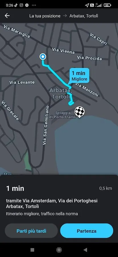 Appartamento Monolocale Àrbatax